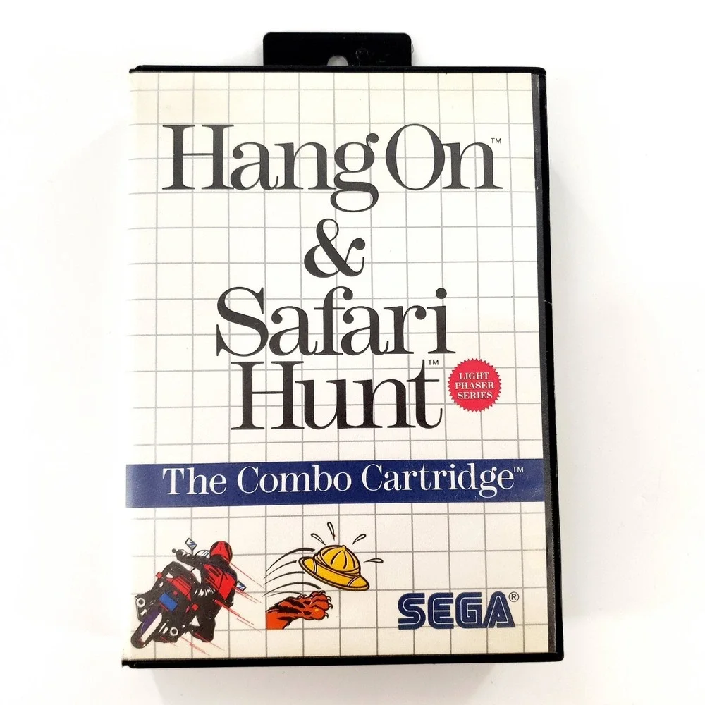 Hang-On / Safari Hunt (Sega Master) No Manual Tested & Works
